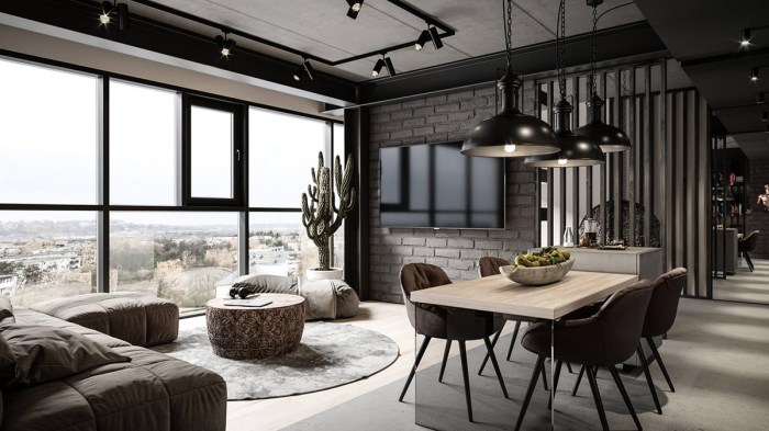 Desain Ruang Tamu Industrial untuk Rumah Kecil