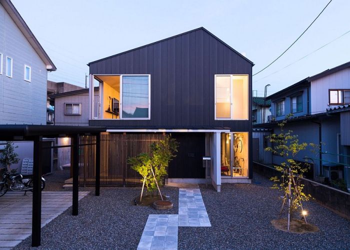 Rumah industrial minimalis ala Jepang Estetika modern dan tenang